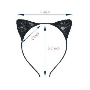 Charm Sexy Cat Ear Headband kitten Tiger Halloween hair band costume Bla…